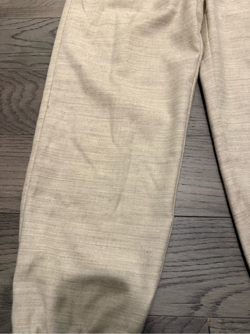 Peruvian Connection x Glenda Bailey Women's Beige Elastic-Waist Jogger Pants - Picture 3 of 5